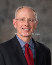 Studio portrait of Kevin Hartford, Central Administration. January 19, 2017. 
