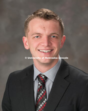 Studio portrait of Samuel Taylor, Chancellor's Scholar. March 20, 2017. 