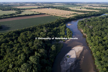 Ninnescah River in southern Kansas. July 2, 2017. 