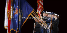 From left: Army Cadet Kamryn Sannicks, Army Cadet Grant Carstens, Army Cadet Elijah Eubanks, Marine 