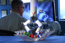 Shane Farritor, Virtual Incision surgical robot photographed in the group's Nebraska Innovation Cent