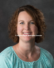 Studio portrait of Shannon Poppe, Central Administration. August 10, 2018. 