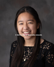 Studio portrait of Yahira Cortez, Panhellenic Executives. December 13, 2018. 