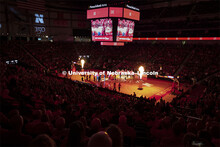Celebrating the University's 150th birthday during the Huskers men’s basketball game halftime show