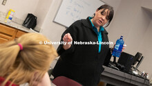 Colette Yellow Robe teaches an interpersonal skills and leadership class through the Department of A