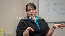 Colette Yellow Robe teaches an interpersonal skills and leadership class through the Department of A