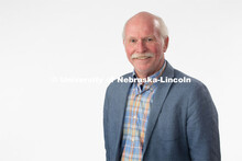 Studio portrait of Bruce Thorson, Associate Professor of News - Editorial. March 14, 2019. 