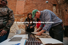University of Nebraska–Lincoln students enrolled in the History Harvest course spent time March 31