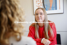 Kristin Plath, Academic Advisor, meets with students to help them find a college major. Explore Cent