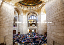 UNL law students and others from Creighton who passed the bar were sworn in Thursday in the Capitol 