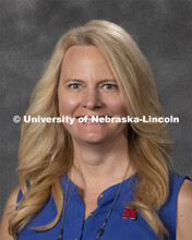 Studio portrait of Sarah Hortman, Assistant Professor of Practice, Nutrition and Health Sciences. Ne