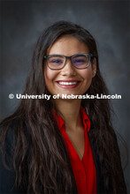 Studio portrait of Cleopatra Babor, McNair Scholar. September 16, 2020. 