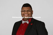 Studio portrait of Jayven Brandt, NSE Orientation Leader. April 7, 2021. 