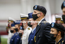 Chancellor Ronnie Green presided over the ROTC Joint Service Chancellor’s Review Thursday afternoo