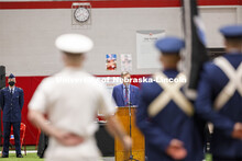 Chancellor Ronnie Green presided over the ROTC Joint Service Chancellor’s Review Thursday afternoo