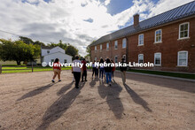 Students from UNITE tour the Genoa Indian School in Genoa, Nebraska. October 10, 2021. 