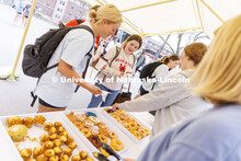 Cup of Joe with Chi Os served up donuts, bagels and coffee to students Friday morning. April 22, 202