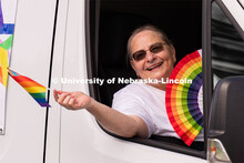 Nebraska's Pat Tetreault served as grand marshal of the second annual Star City Pride parade. The un