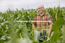 James Schnabel, Associate Professor for Agronomy and Horticulture. James Schnable’s field northeas