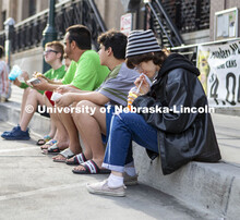 Farmers Market in the Haymarket, Lincoln, Nebraska. August 6, 2022. 