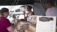 Farmers Market in the Haymarket, Lincoln, Nebraska. August 6, 2022. 