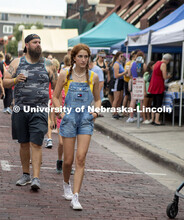 Farmers Market in the Haymarket, Lincoln, Nebraska. August 6, 2022. 