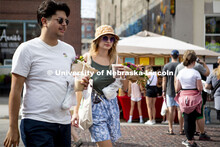 Farmers Market in the Haymarket, Lincoln, Nebraska. August 6, 2022. 