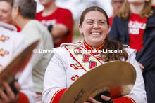 UNL Drumline gives a pregame performance outside the Sheldon Art Museum on Saturday. Nebraska vs. Ge