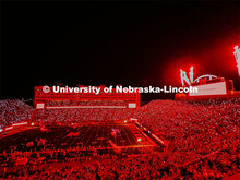 Football game in Memorial Stadium. NU vs Indiana. October 1, 2022. 