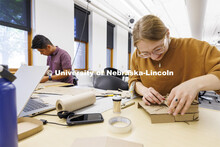 Students work on their design studio projects. Design studios in Architecture Hall. October 12, 2022