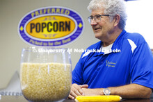 Interviewed in his company office’s conference room, Norm Krug co-founded Preferred Popcorn, wonde