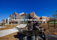 Exterior view of Carolyn Pope Edwards Hall. November 1, 2022. 