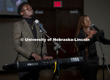 Japhet Ingeri member of Live Lyve sings at the MLK Commemorative Celebration program featured a keyn