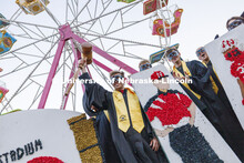 Mortar Board Society float in the Homecoming parade and Cornstock. October 27, 2023. 
