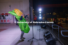 James Lynch with Phi Kappa Psi performs during the jester competition. Homecoming parade and Cornsto