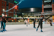 Students skating at the Railyard Rink. Ice skating in the Haymarket. For About Lincoln website. For 