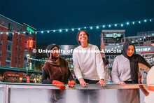 Students skating at the Railyard Rink. Ice skating in the Haymarket. For About Lincoln website. For 