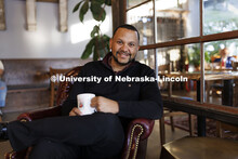 Clearthur Mangram, Director of Admissions. Photo for Nebraska Alumni. Admissions / ASEM. Mangram is 