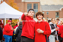 Damian Corrigan (left), a sophomore Architectural Studies major and Jackson Gwin pose for a photo at