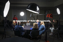 Professor Lindsay Hastings (left) facilitates a focus group conversation with NHRI Leadership Mentor