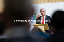 President Jeffrey Gold makes remarks at Innovation Campus. Google announced that it is giving $250,0