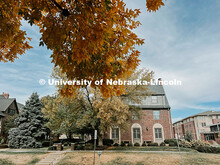 Houses on greek row, 16th and S Streets. Fall photos on City Campus. July 1, 2024. Taylor DeMaro / U