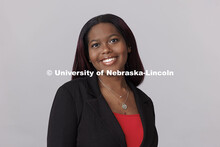 Studio portrait of Nyah Jones. New Student Enrollment Orientation Leaders. December 13, 2024. 