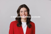 Studio portrait of Megan McCormick. New Student Enrollment Orientation Leaders. December 13, 2024. 