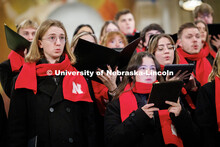 Members of the UNL Choir preform inside the Basilica of the National Shrine of the Immaculate Concep