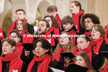 The UNL Choir performs inside the Washington National Cathedral in Washington D.C. Inauguration choi