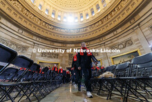 UNL students in the U.S. Capitol Rotunda. Inauguration choir trip. January 19, 2025. 