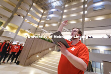 UNL students practice for the 2025 Presidential Inauguration. Inauguration choir trip. January 19, 2