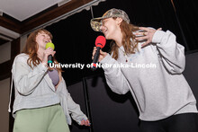 Lillias McKillip, left, junior Elementary Education and Spanish double major, and Chloe Charbonneau,
