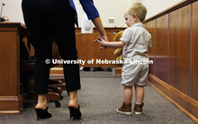 An adult leads a child at the Children’s Justice Clinic. College of Law Clinics. September 19, 202